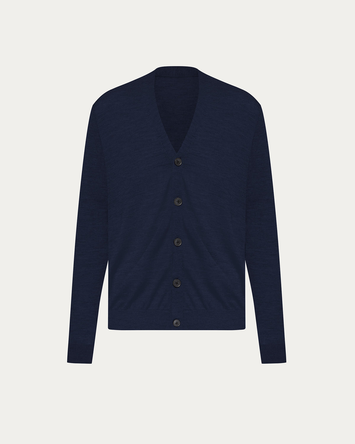 Extra Fine Merino Wool Cardigan - Midnight