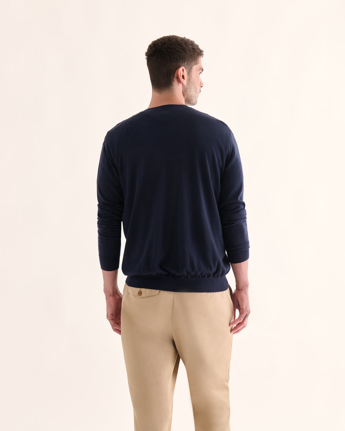 Extra Fine Merino Wool Cardigan - Midnight