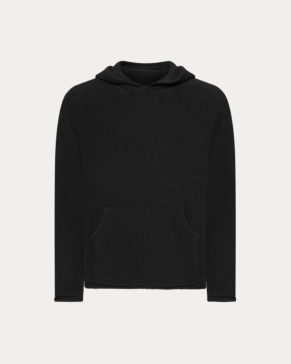 Boucle Boho Hoodie - Black