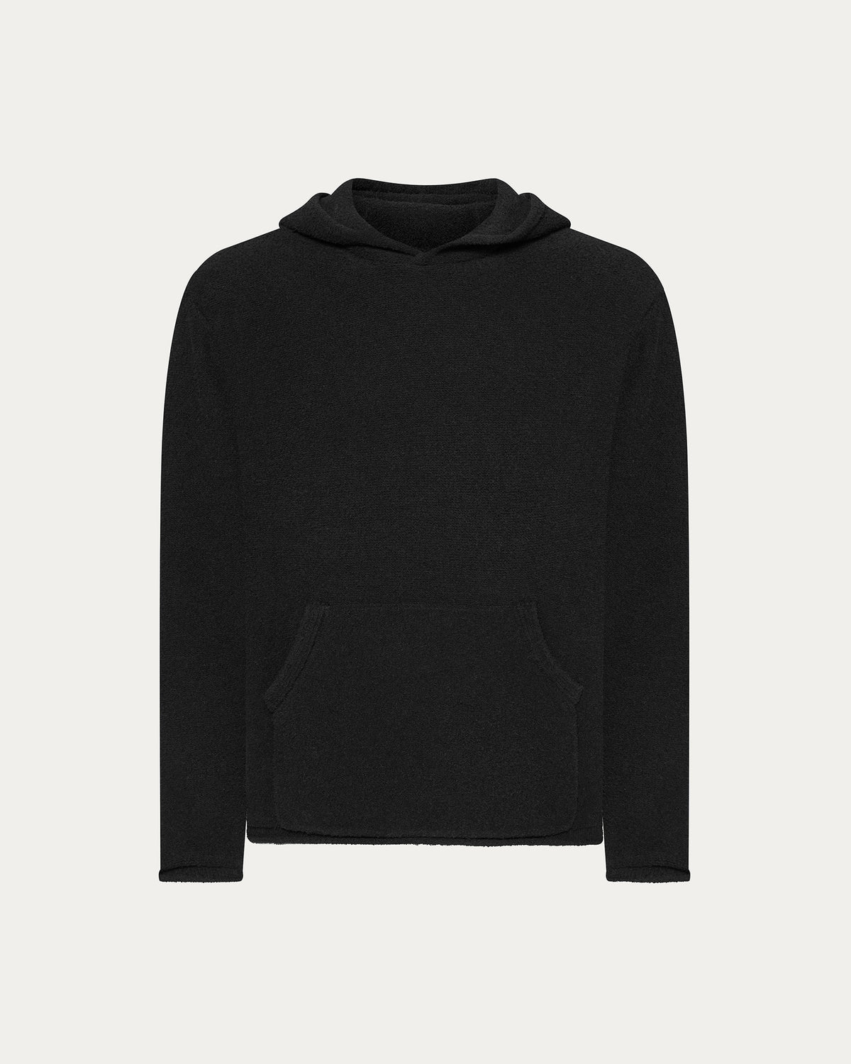 Boucle Boho Hoodie - Black