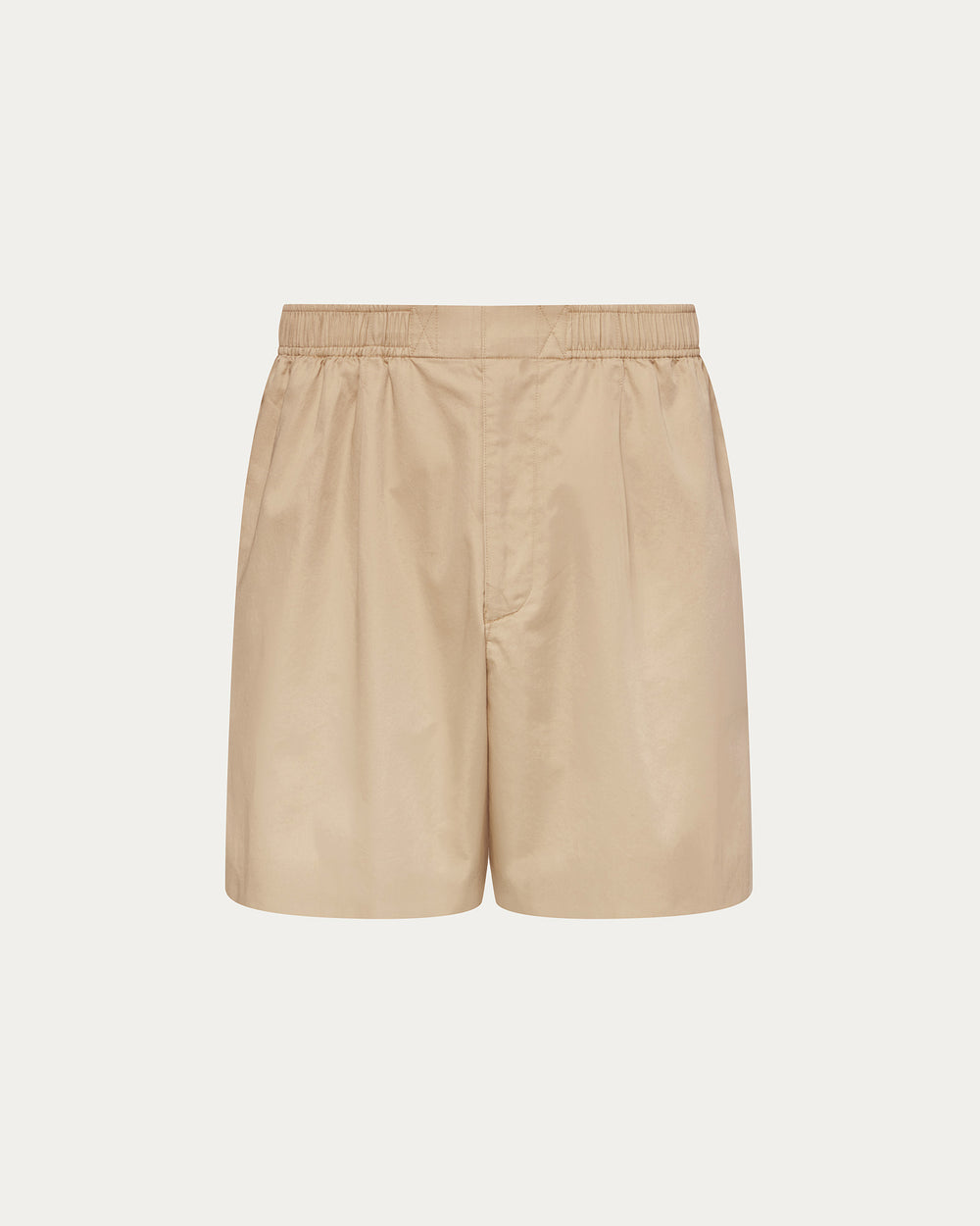 Cotton Poplin Shorts - Macadamia