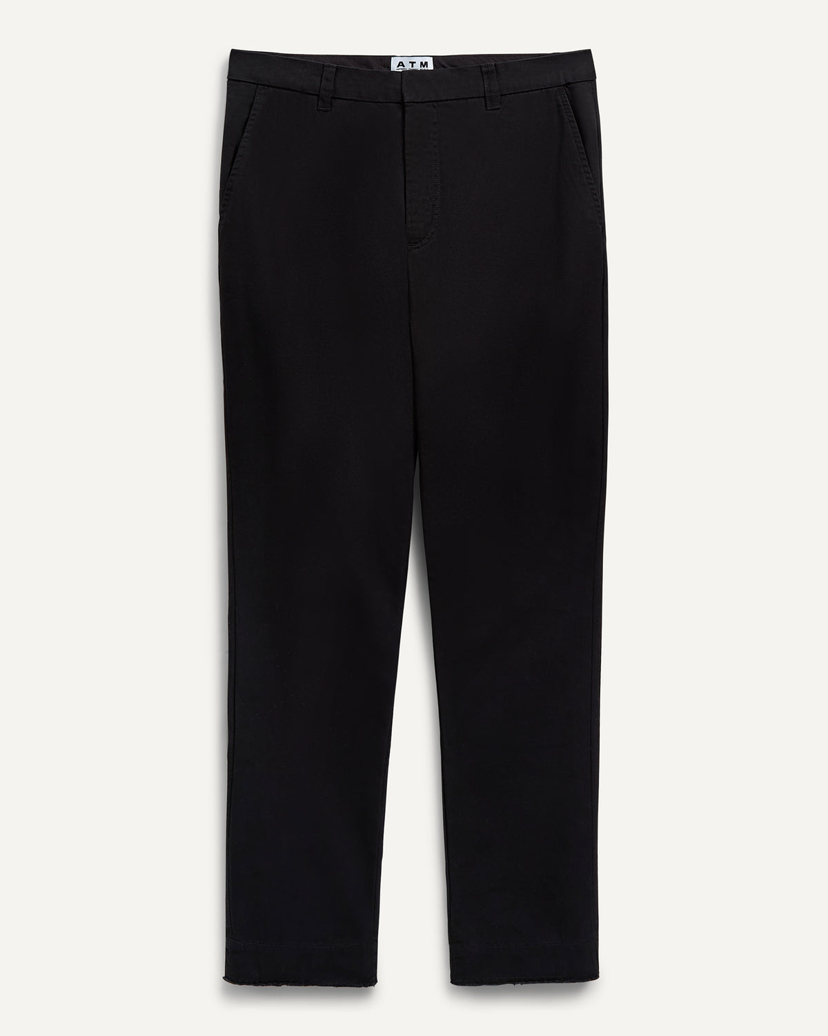 Cotton Twill Chino Pant - Black