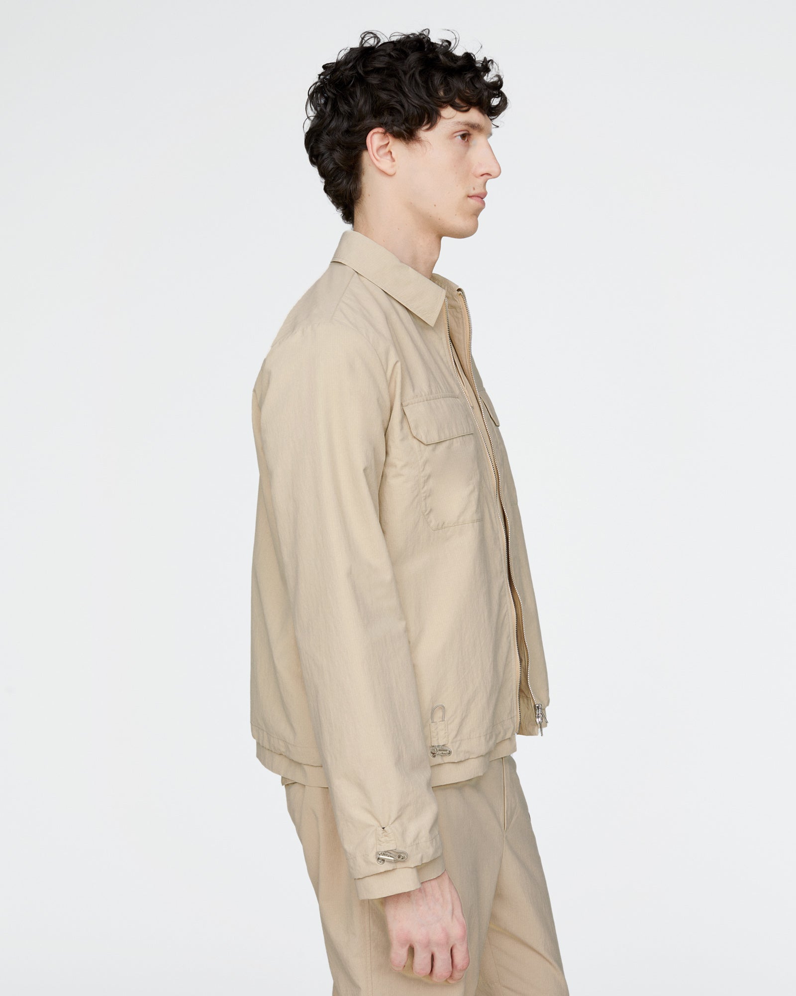 Nylon Ripstop Jacket - Macadamia