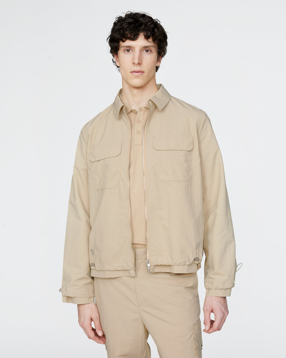 Nylon Ripstop Jacket - Macadamia