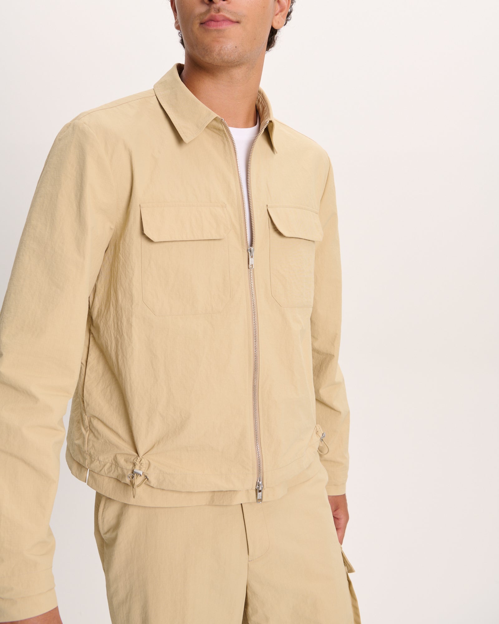 Nylon Ripstop Jacket - Macadamia