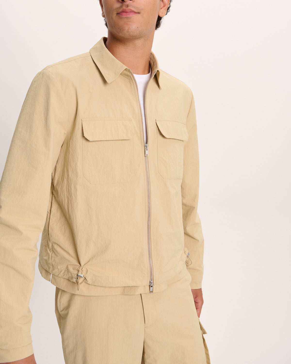 Nylon Ripstop Jacket - Macadamia