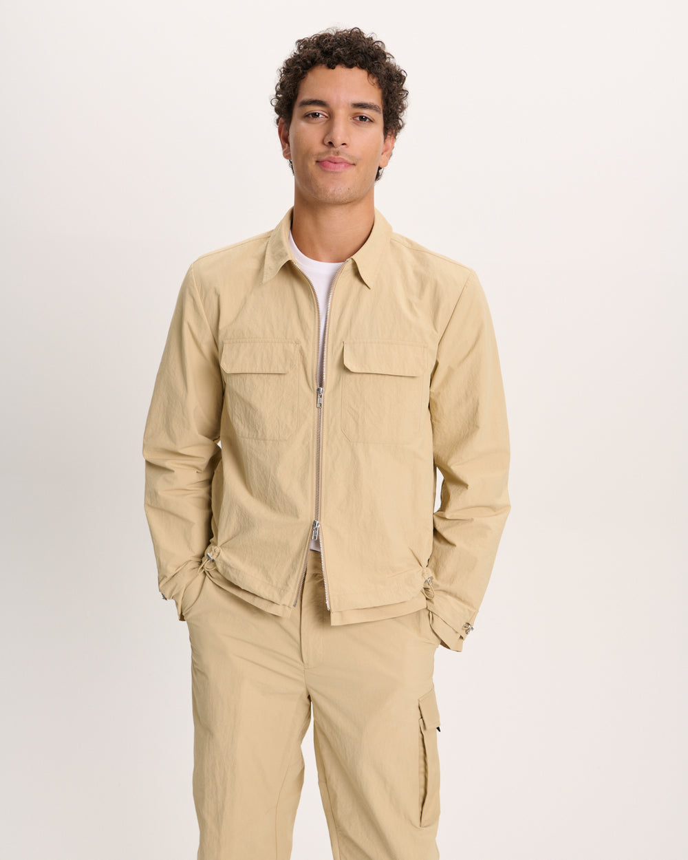 Nylon Ripstop Jacket - Macadamia