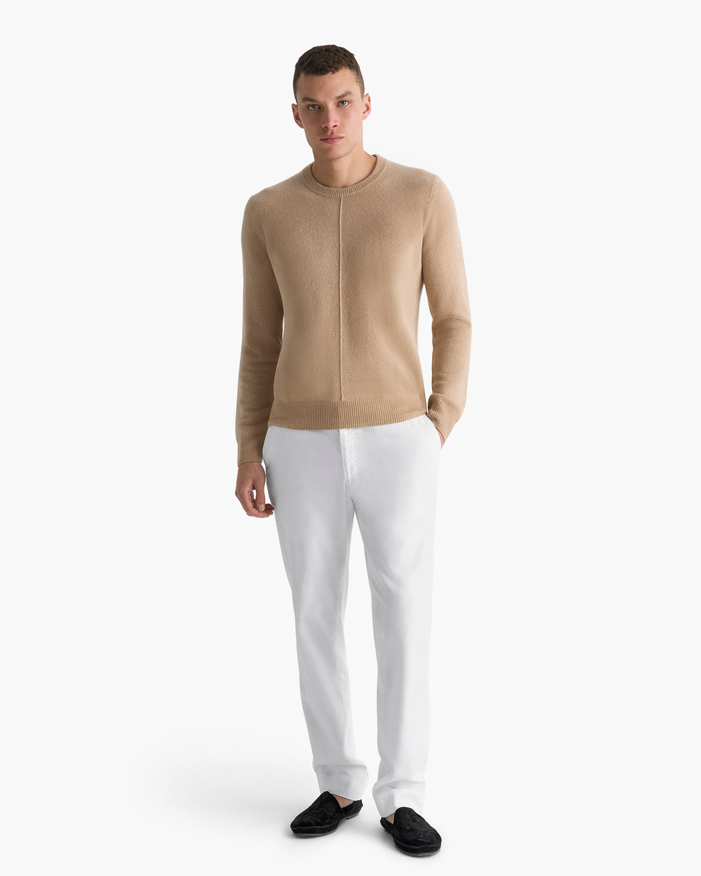 Cashmere Crew Neck Sweater - Dune