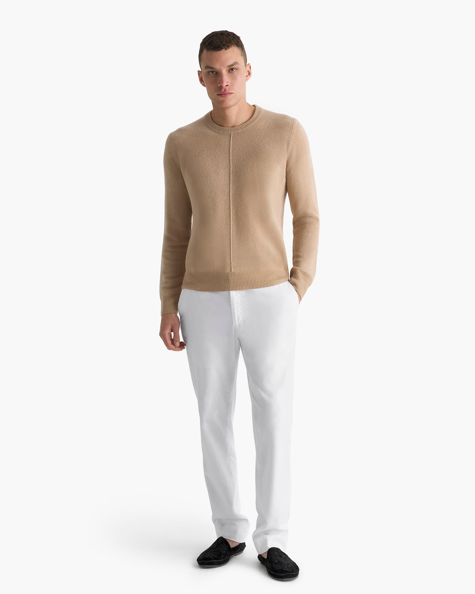 Cashmere Crew Neck Sweater - Dune