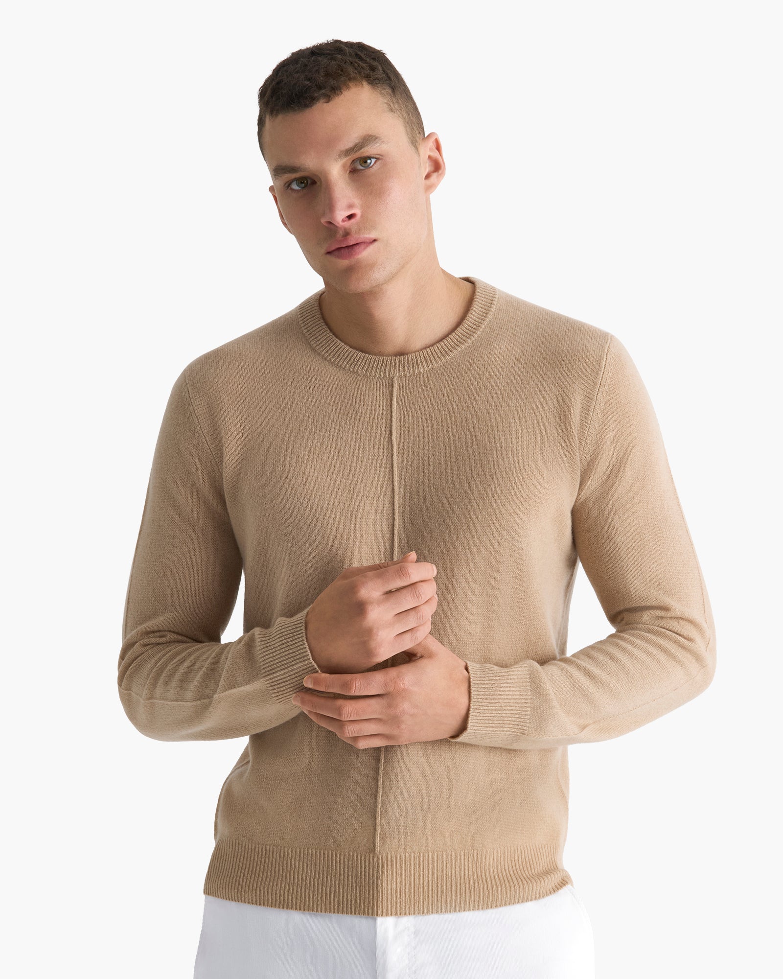 Cashmere Crew Neck Sweater - Dune