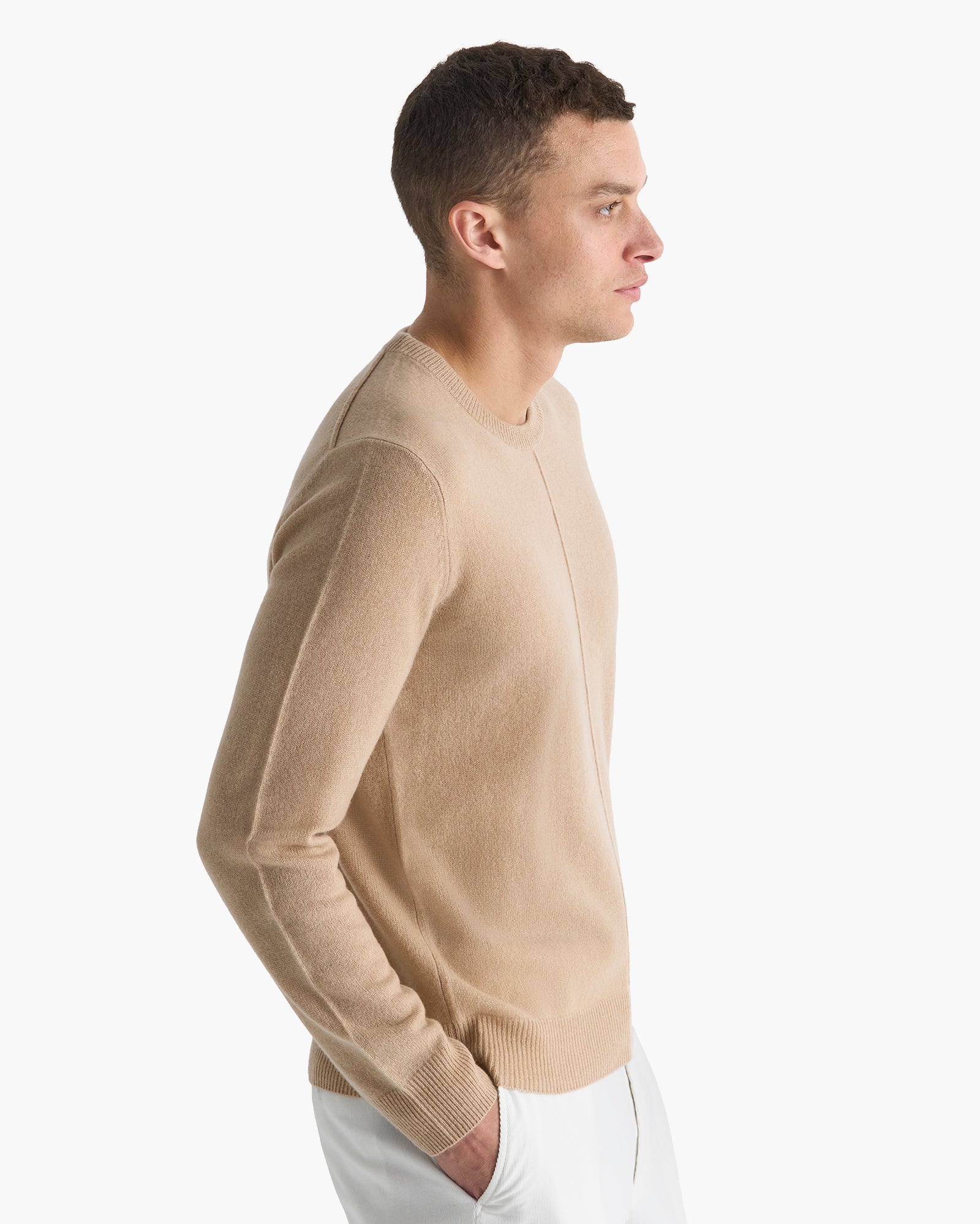 Cashmere Crew Neck Sweater - Dune