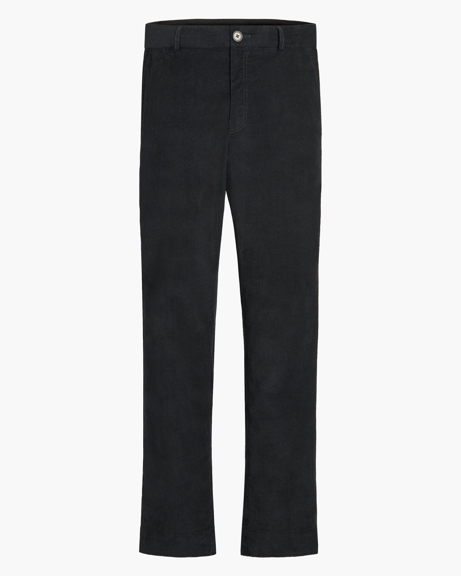 Corduroy Straight Leg Pant - Black