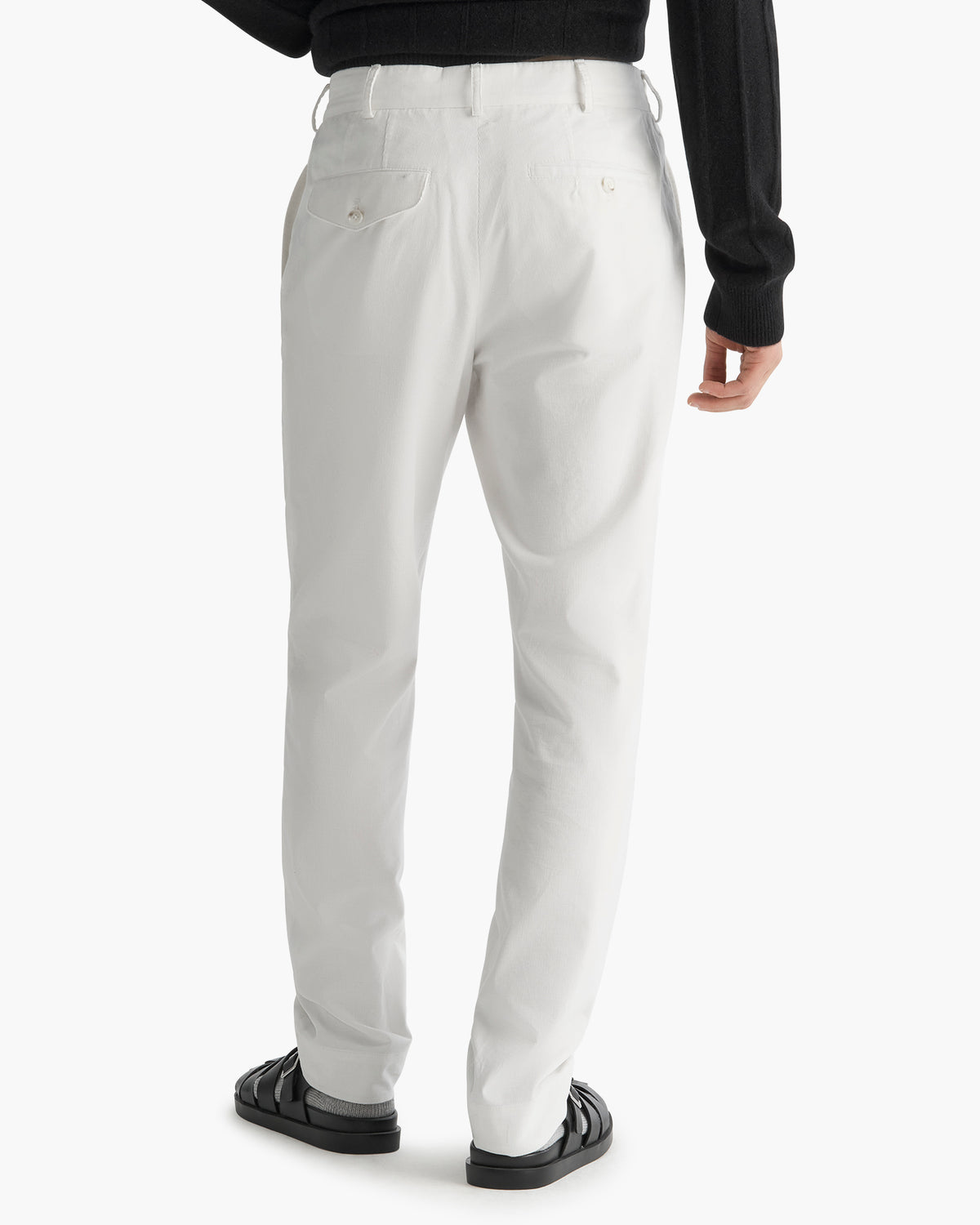 Corduroy Straight Leg Pant - Chalk