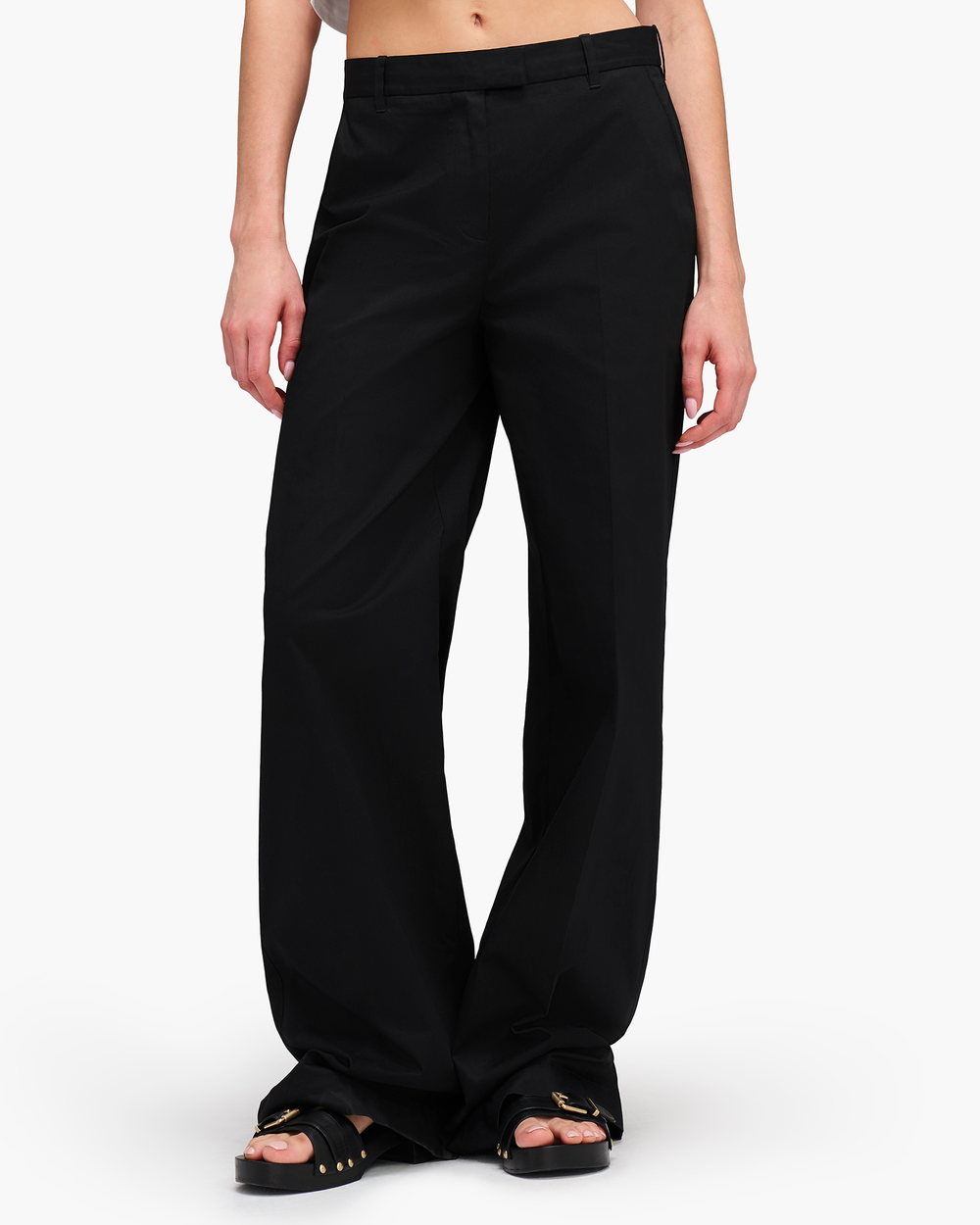Cotton Twill Leigh Pant - Black – ATM Anthony Thomas Melillo