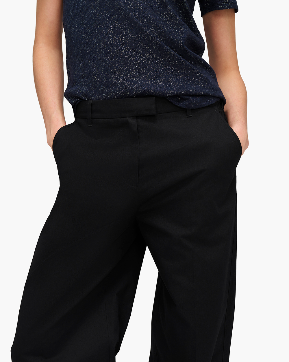 Cotton Twill Leigh Pant - Black – ATM Anthony Thomas Melillo