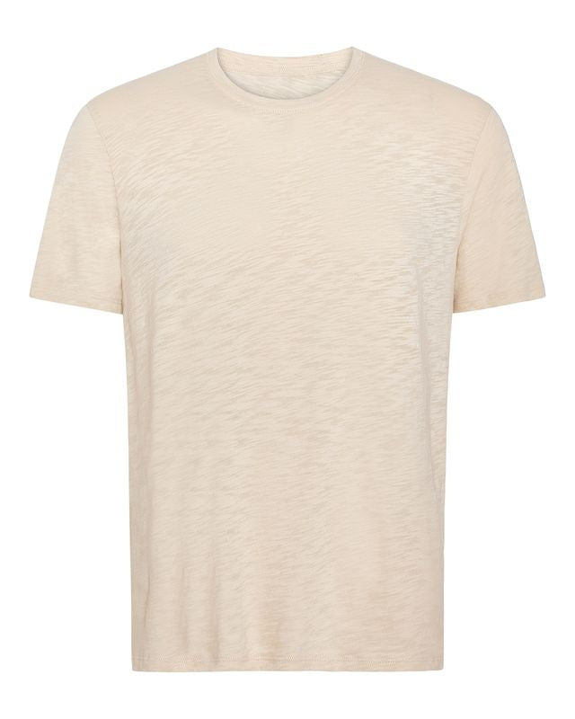 Slub Jersey Crew Neck Tee - Bleached Oak