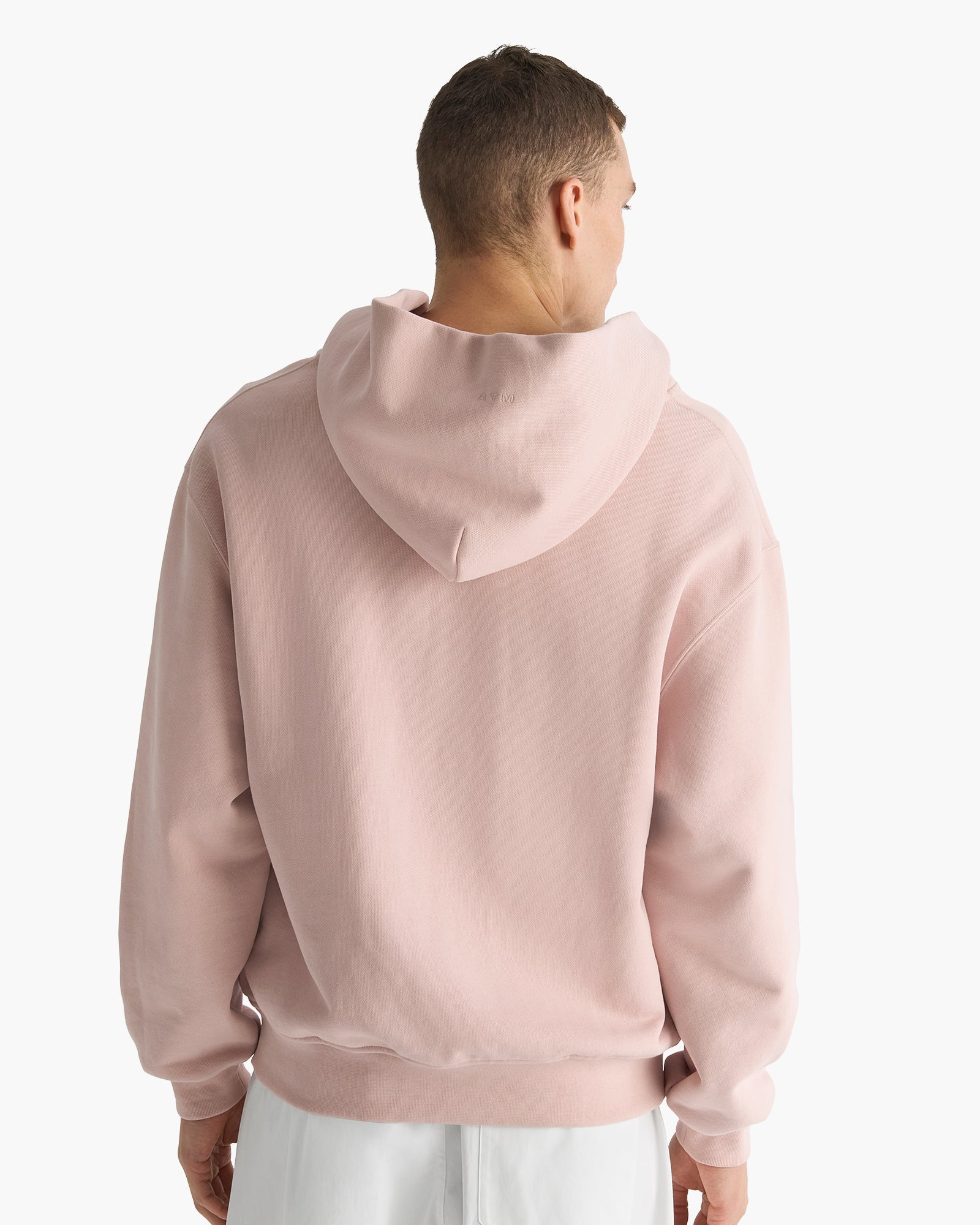 Heavy French Terry Zip-Up Hoodie - Faded Rose