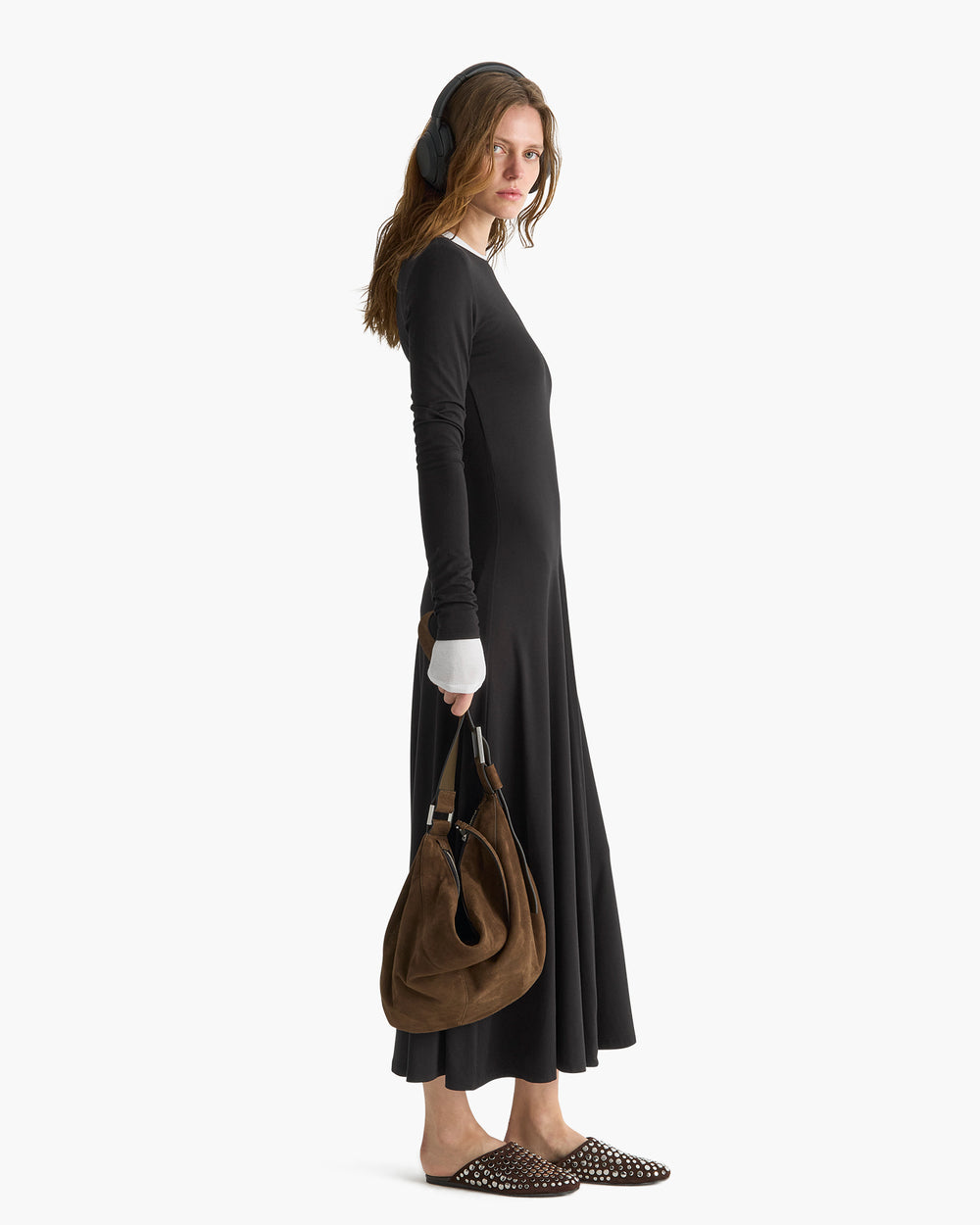 Long Sleeve Maxi Dress - Black
