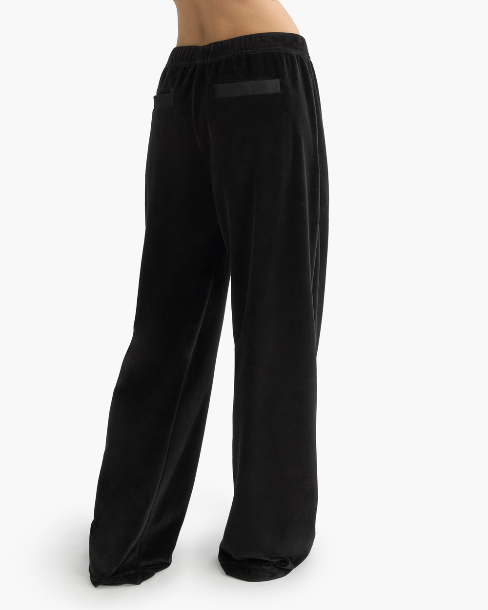Velour Flare Pant - Black