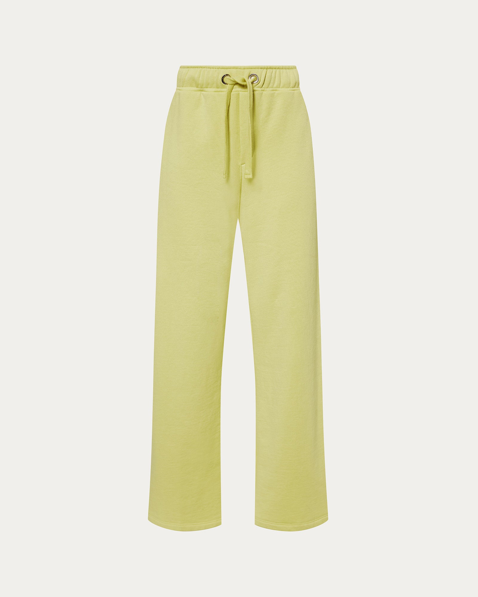 French Terry Open Bottom Sweatpants - Mellow Yellow