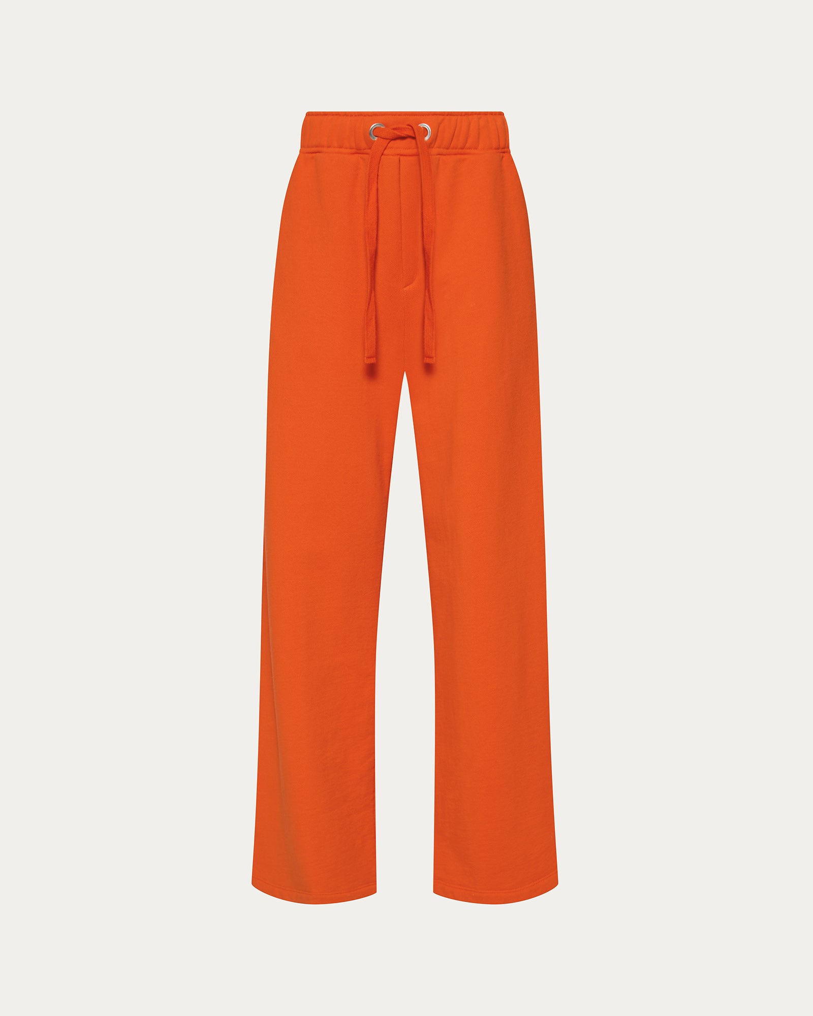 French Terry Open Bottom Sweatpants - Tomato