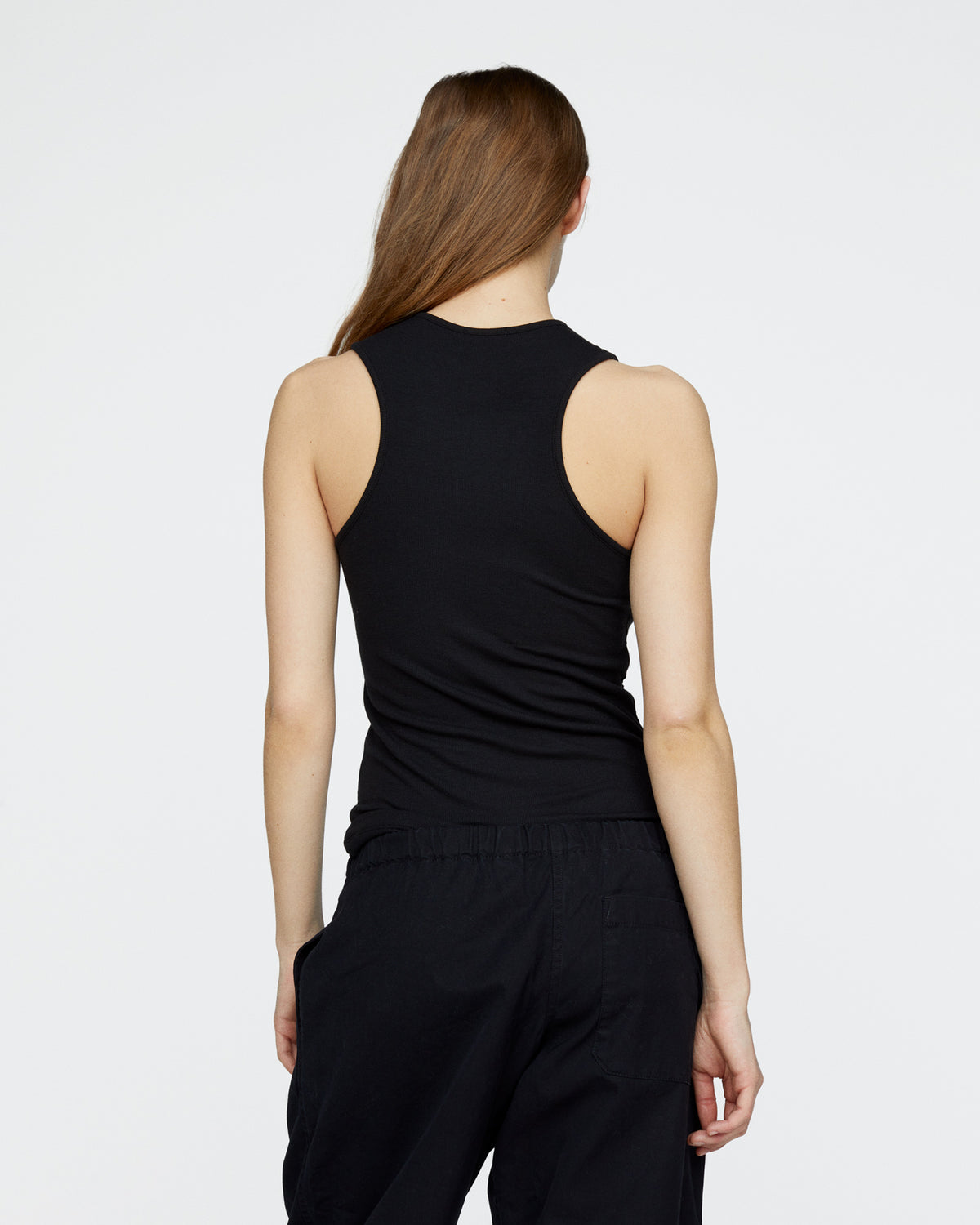 Modal Rib Racer Tank - Black
