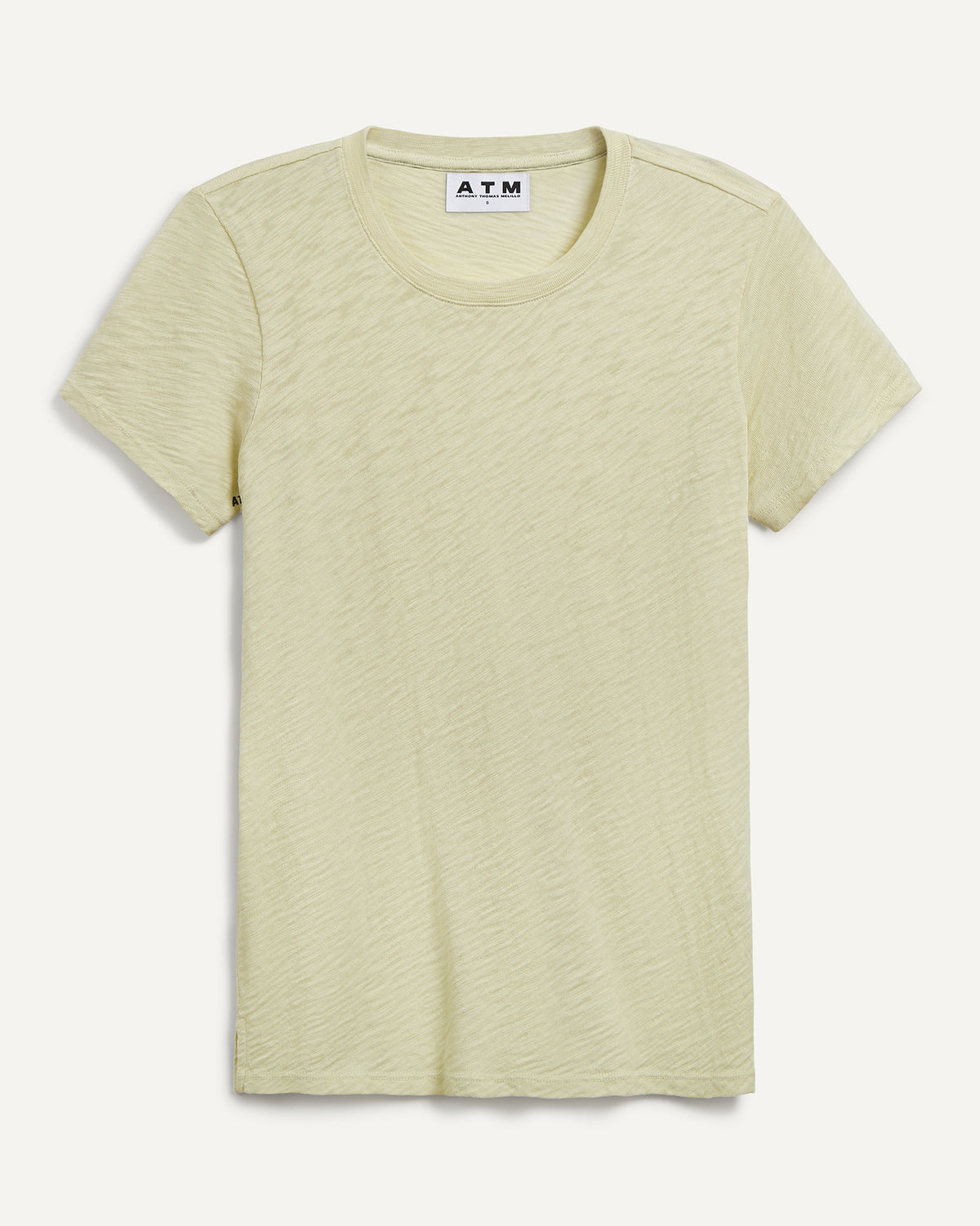 Slub Jersey Schoolboy Crew Neck Tee - Meadow