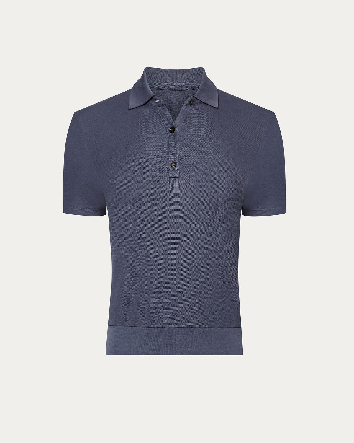 Pima Cotton Pique Short Sleeve Polo - Dusk Blue
