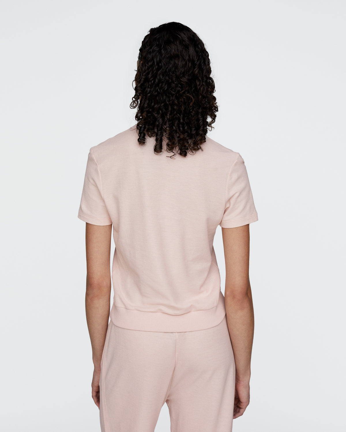 Pima Cotton Pique Short Sleeve Polo - Faded Rose