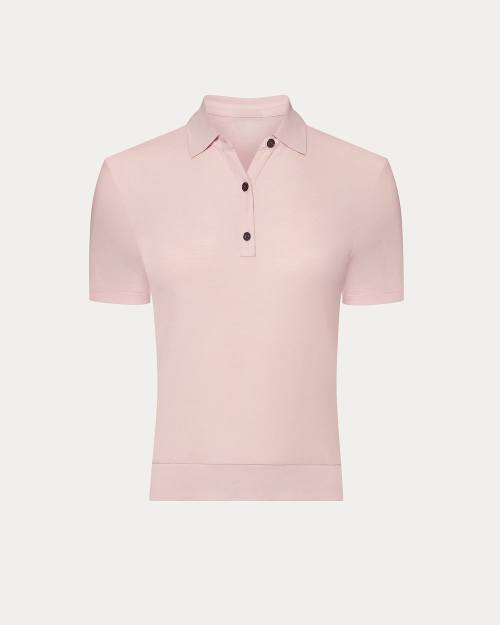 Pima Cotton Pique Short Sleeve Polo - Faded Rose
