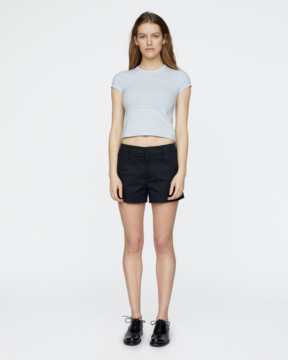 Cotton Twill Shorts - Black