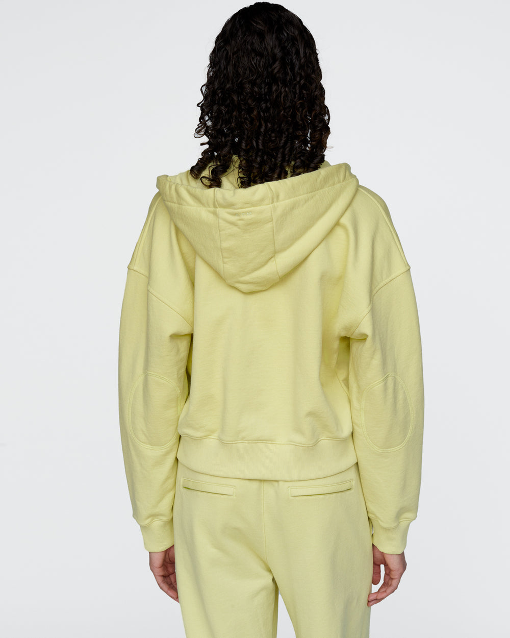 French Terry Zip-Up Hoodie - Mellow Yellow
