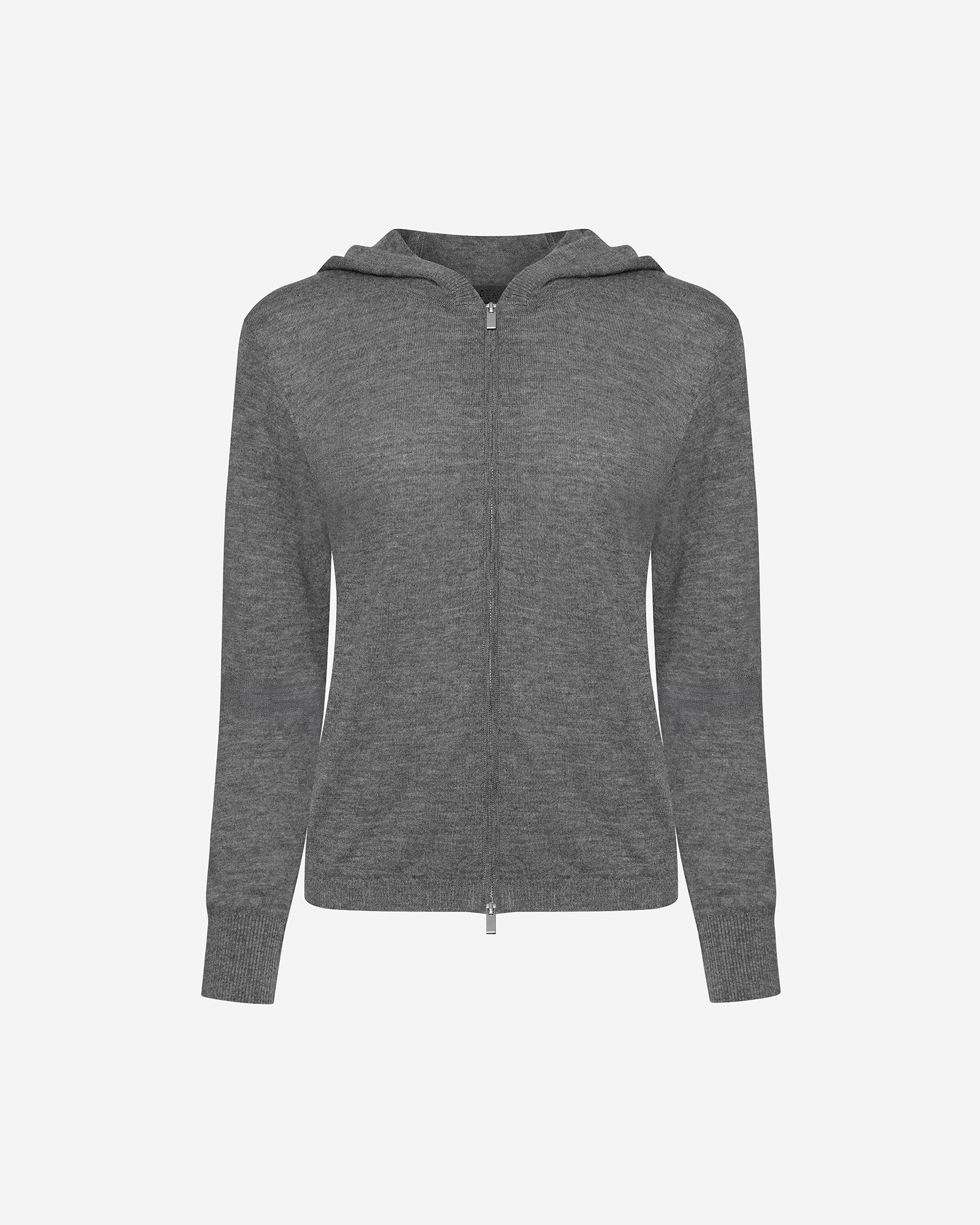 美波【PREMIUM☆APPAREL】373 ZIPUP HOODIE GRAY Cashmere Zip-Up Hoodie - Medium Heather Grey – ATM Anthony Thomas