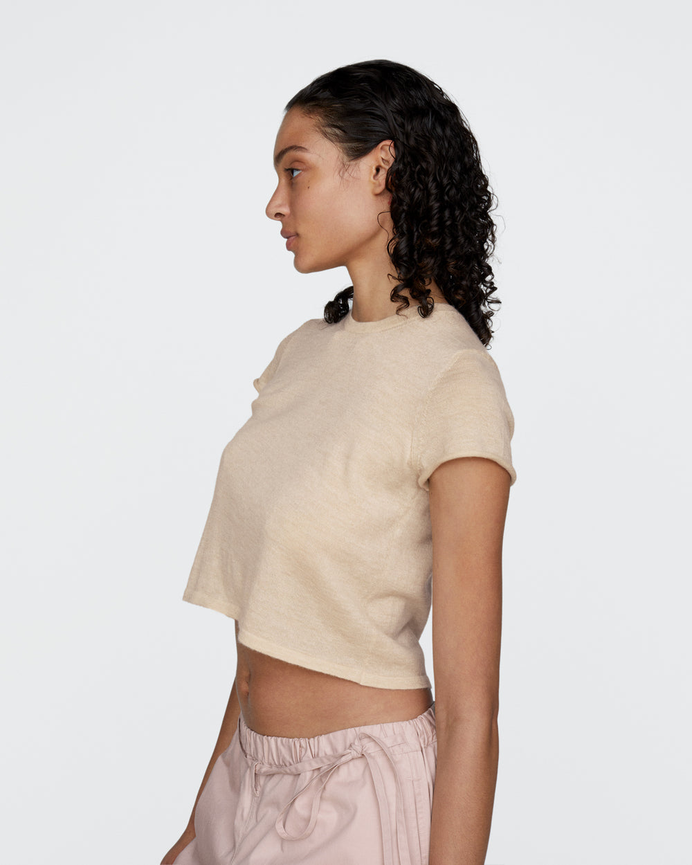 Cashmere Pre-School Boy Tee - Heather Cream