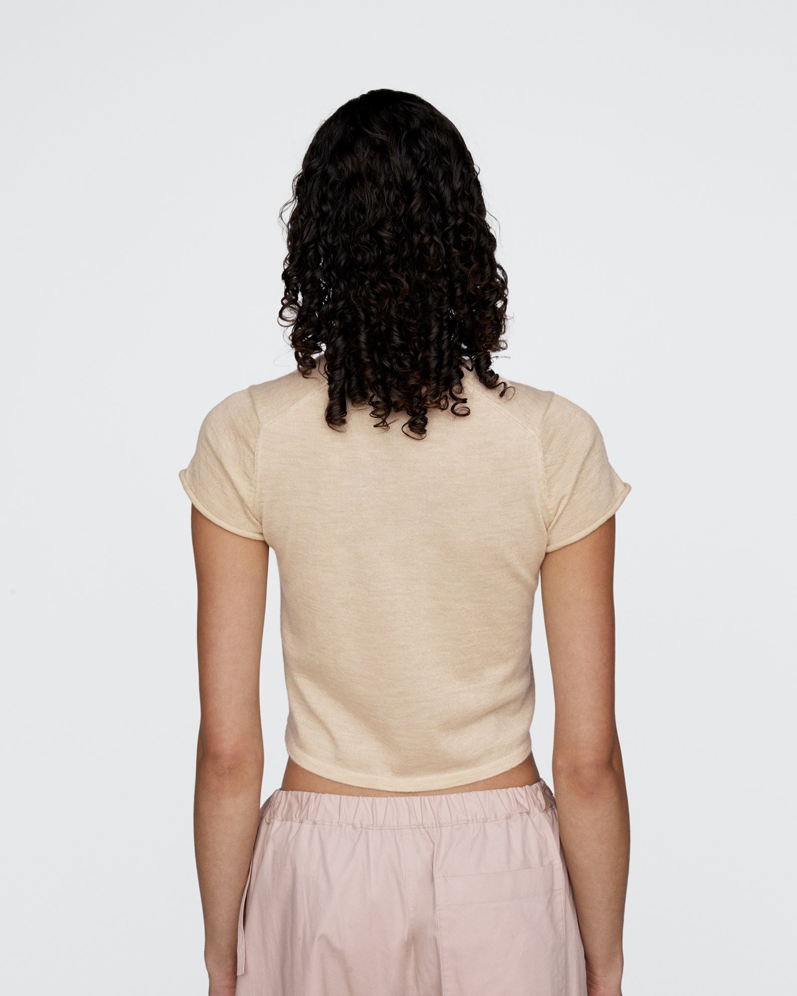 Cashmere Pre-School Boy Tee - Heather Cream