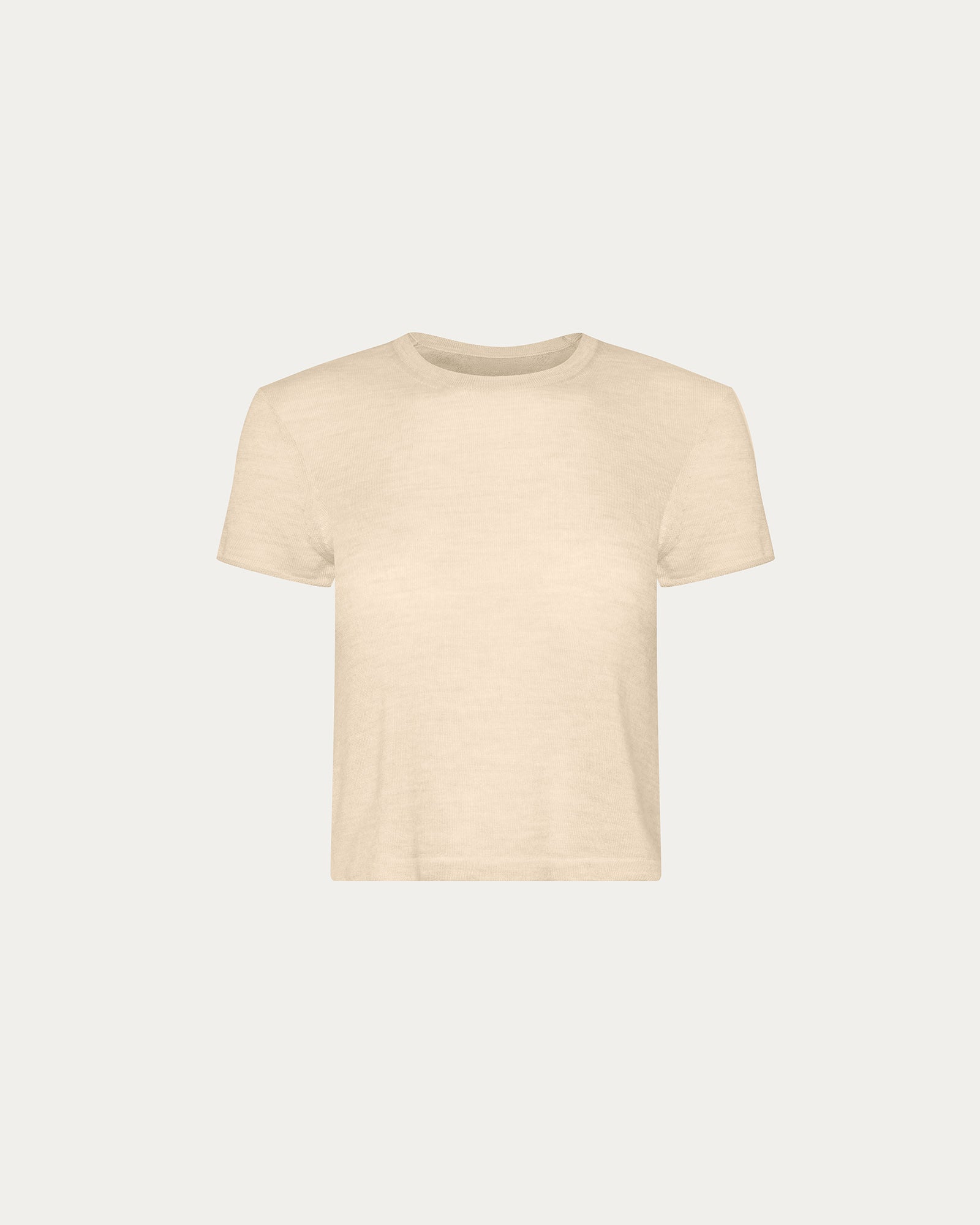 Cashmere Pre-School Boy Tee - Heather Cream