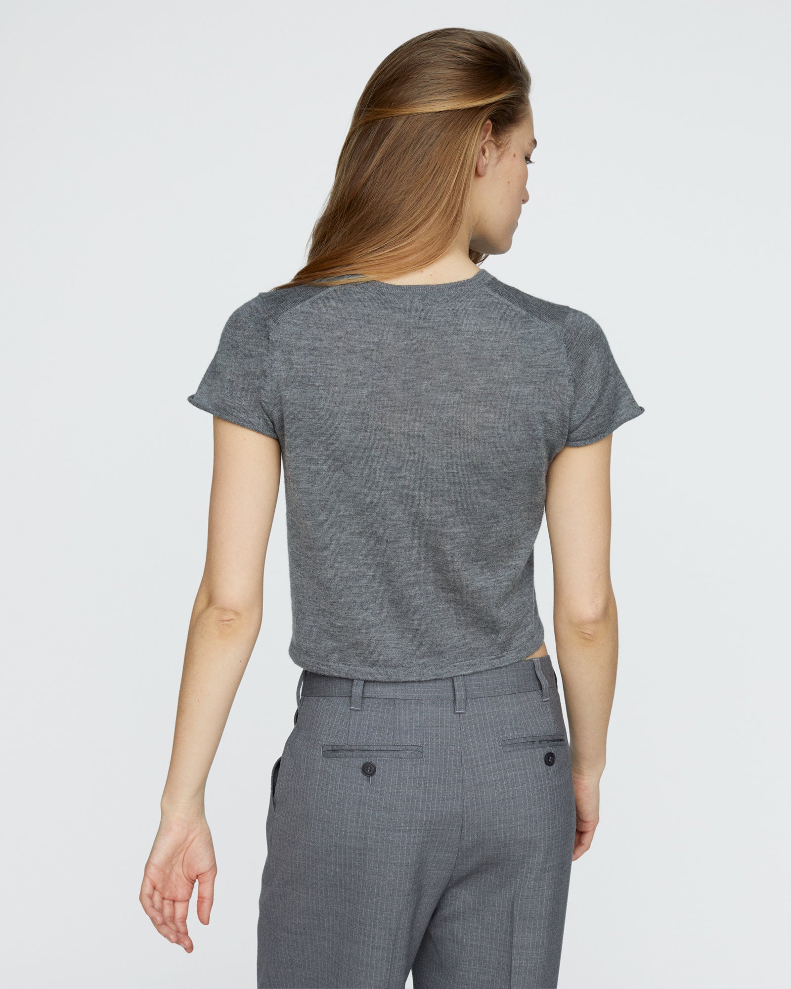 Cashmere Pre-School Boy Tee - Medium Heather Grey