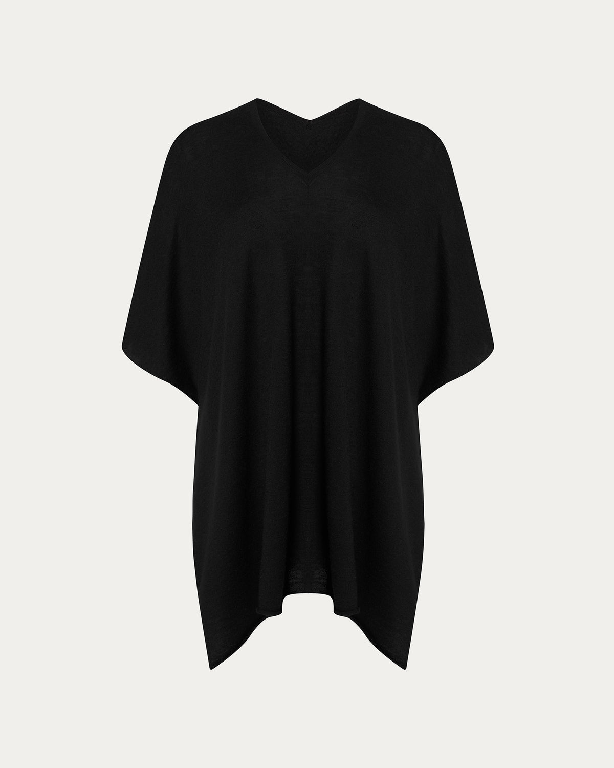 Cashmere Poncho - Black