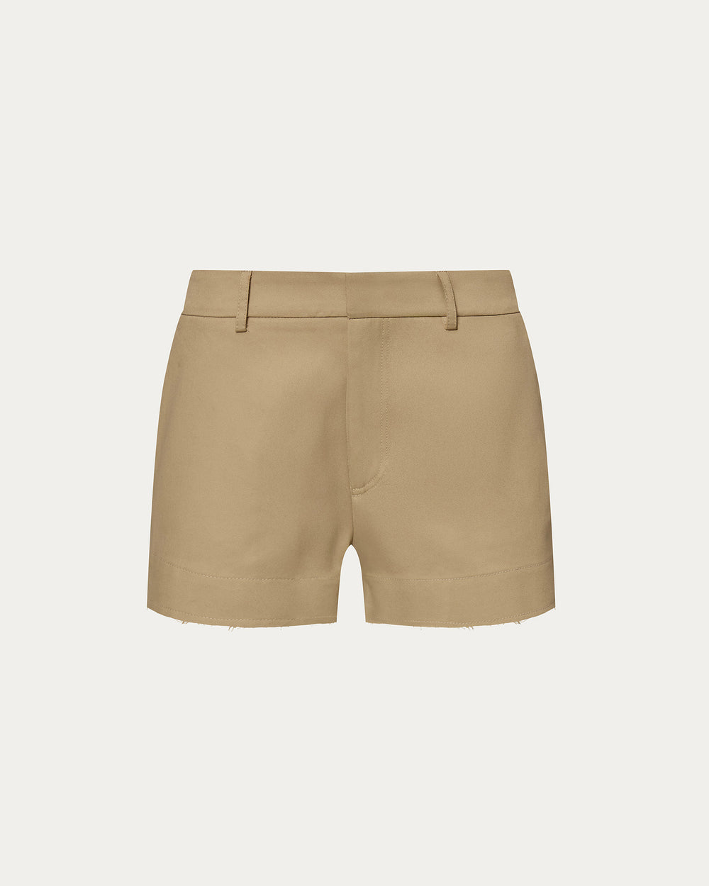 Cotton Twill Shorts - Khaki