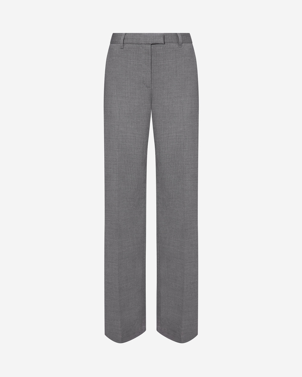 Pinstripe Leigh Pant - Medium Heather Grey