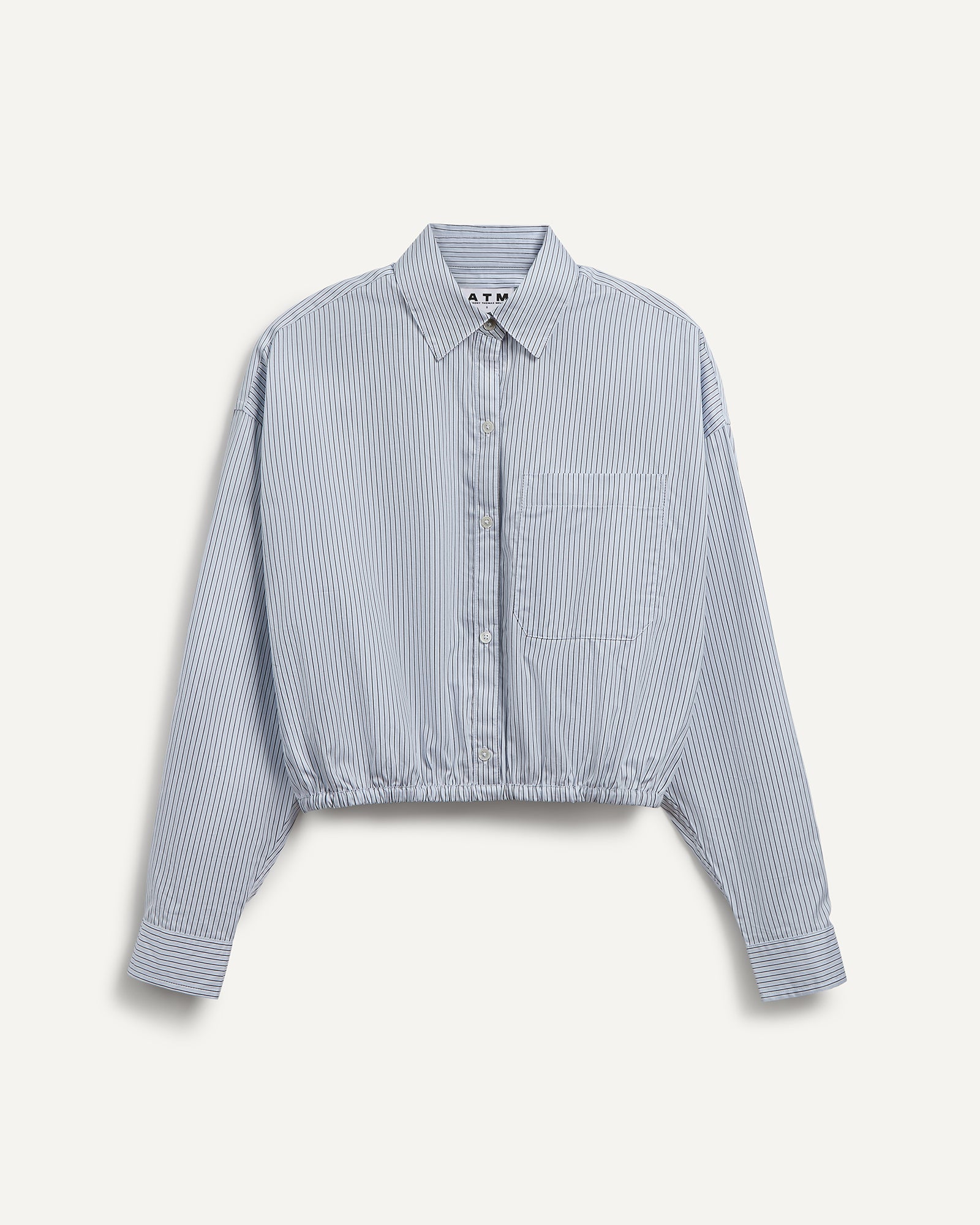 Cinched Waist Shirt - Cool Water Multi
