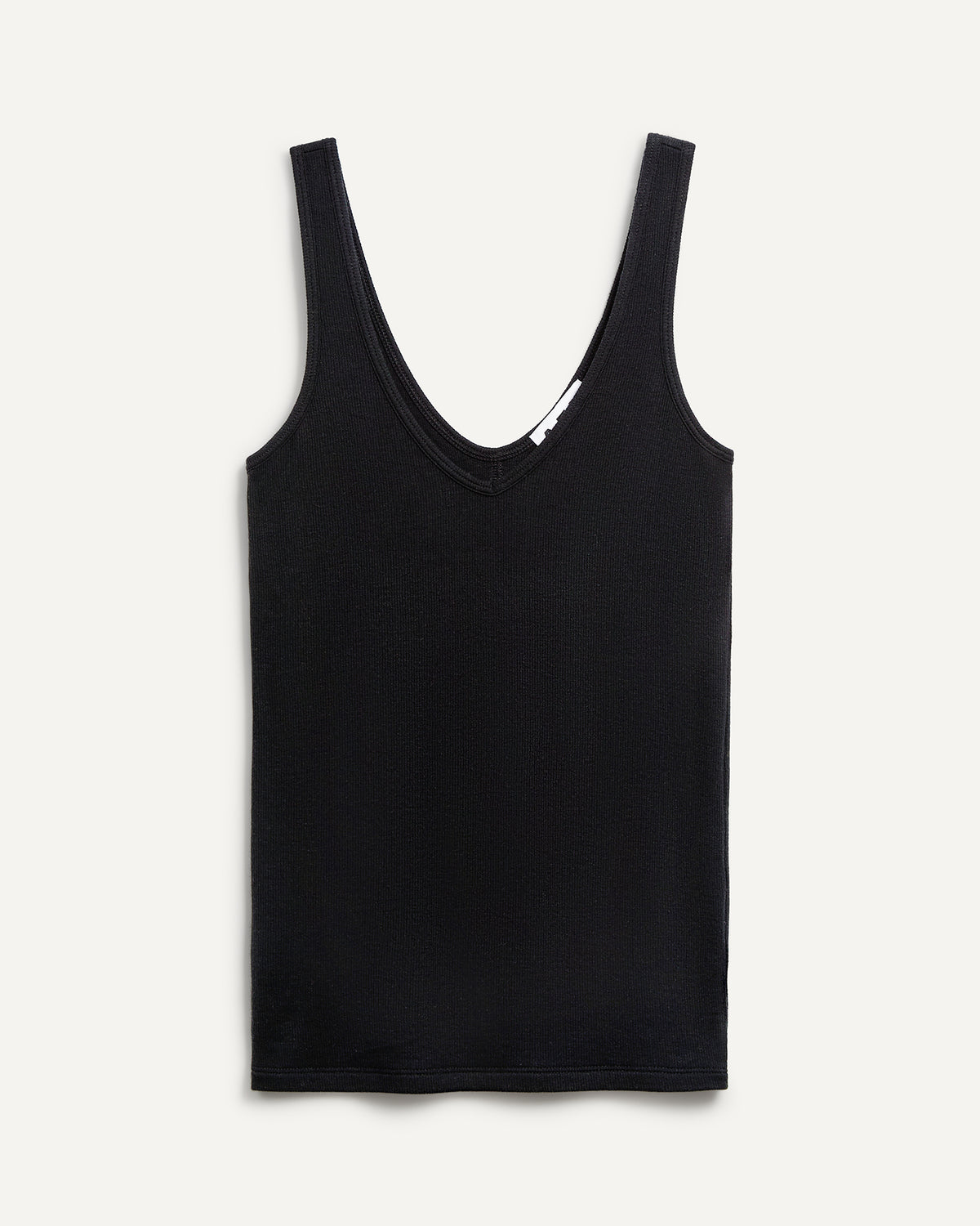 Modal Deep V-Neck Tank - Black