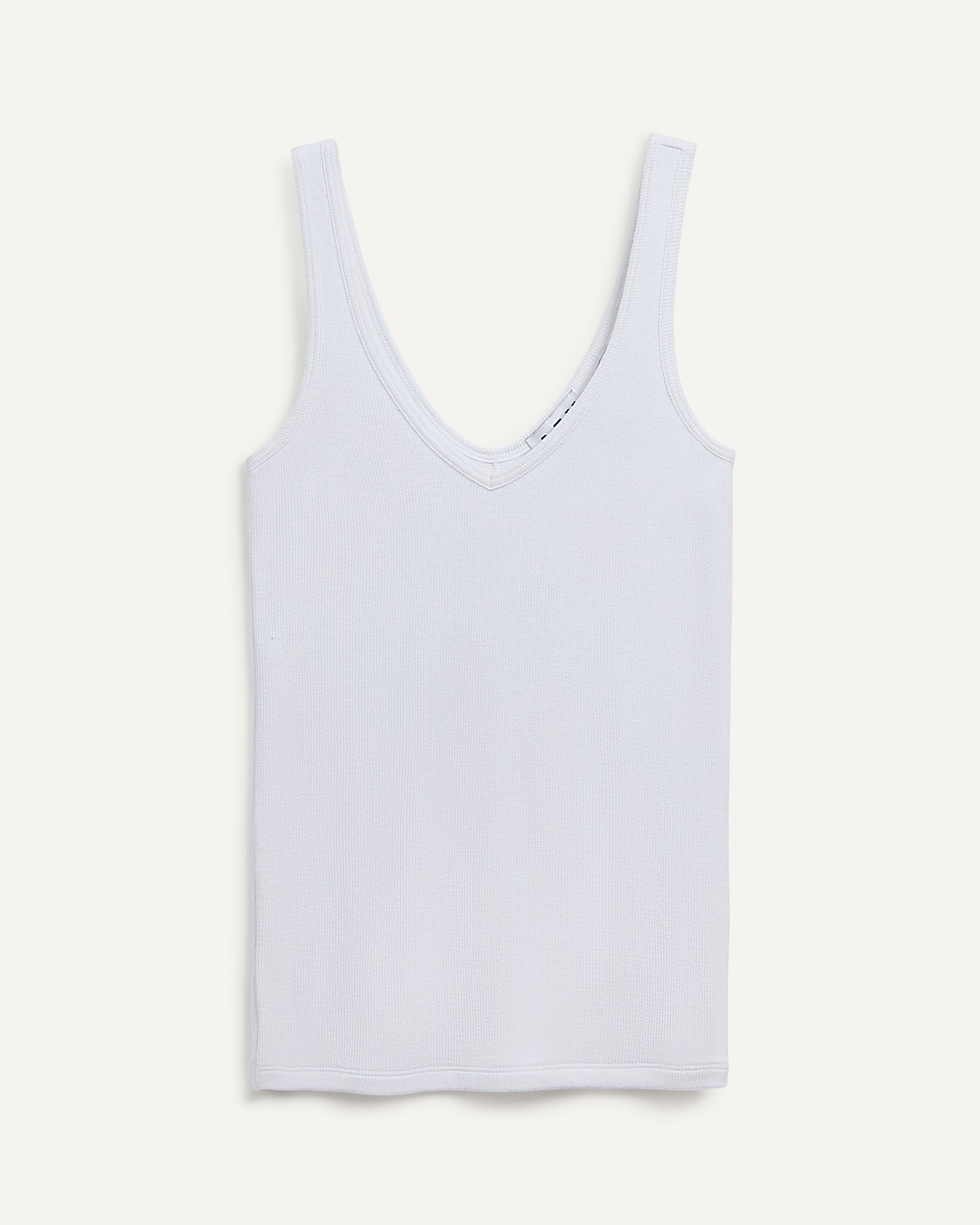 Modal Deep V-Neck Tank - White