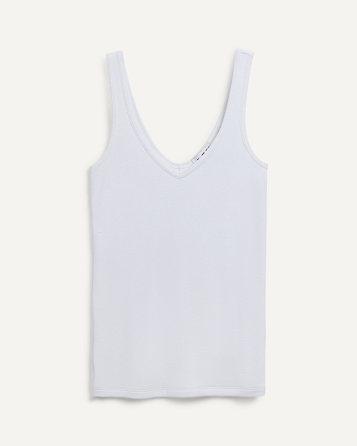 Modal Deep V-Neck Tank - White
