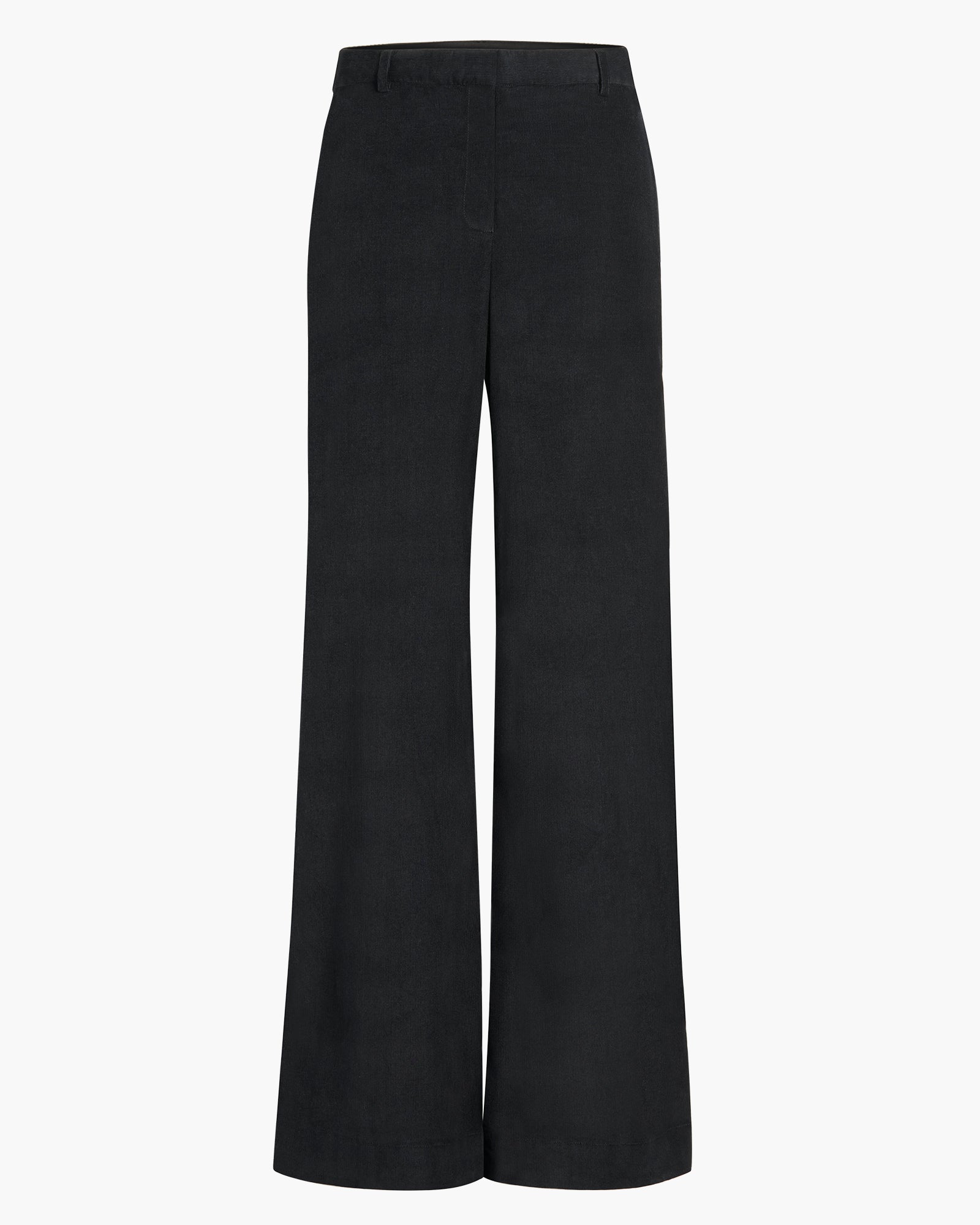 Corduroy Wide Leg Pant - Black