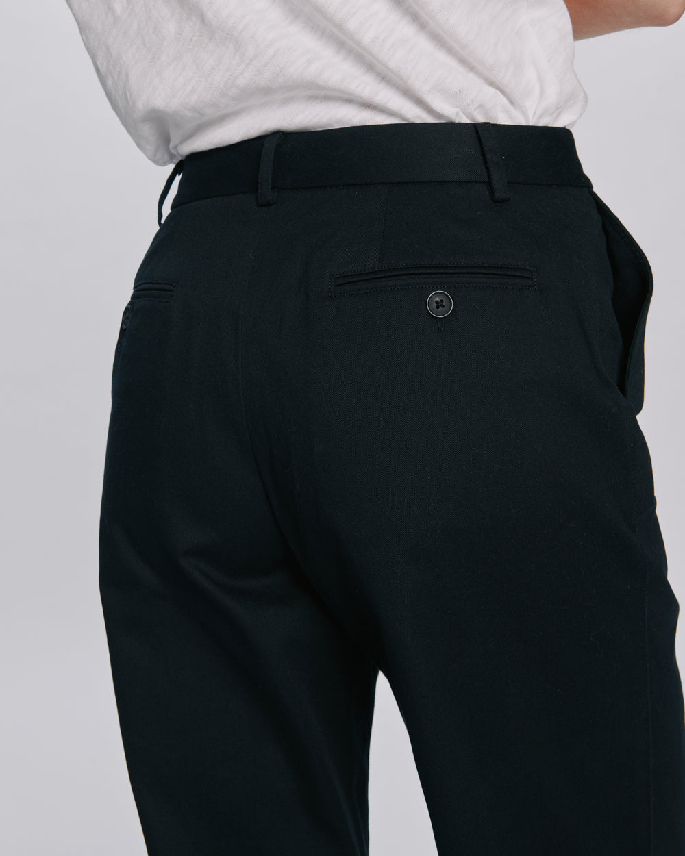 Cotton Twill Leigh Pant - Black