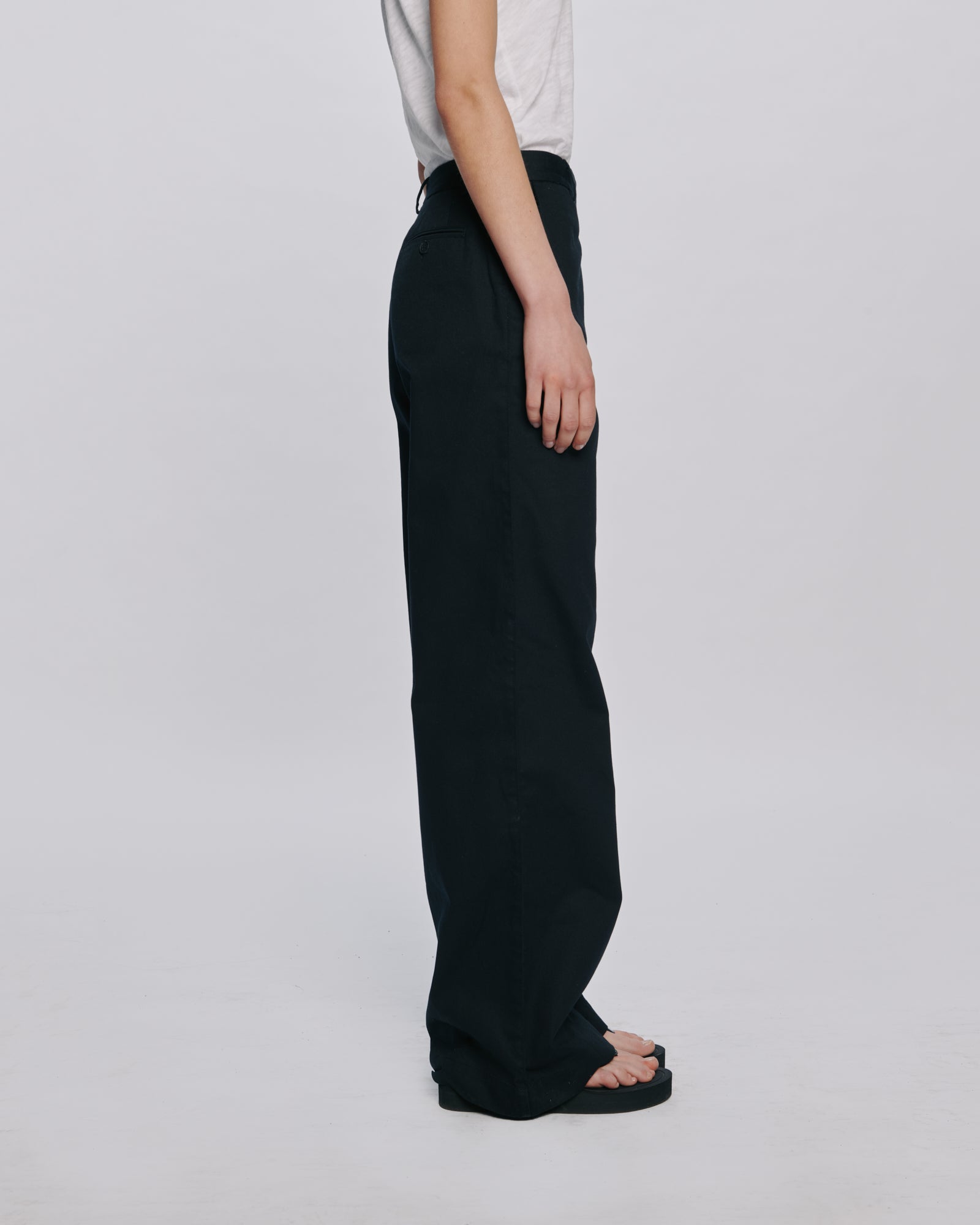 Cotton Twill Leigh Pant - Black – ATM Anthony Thomas Melillo