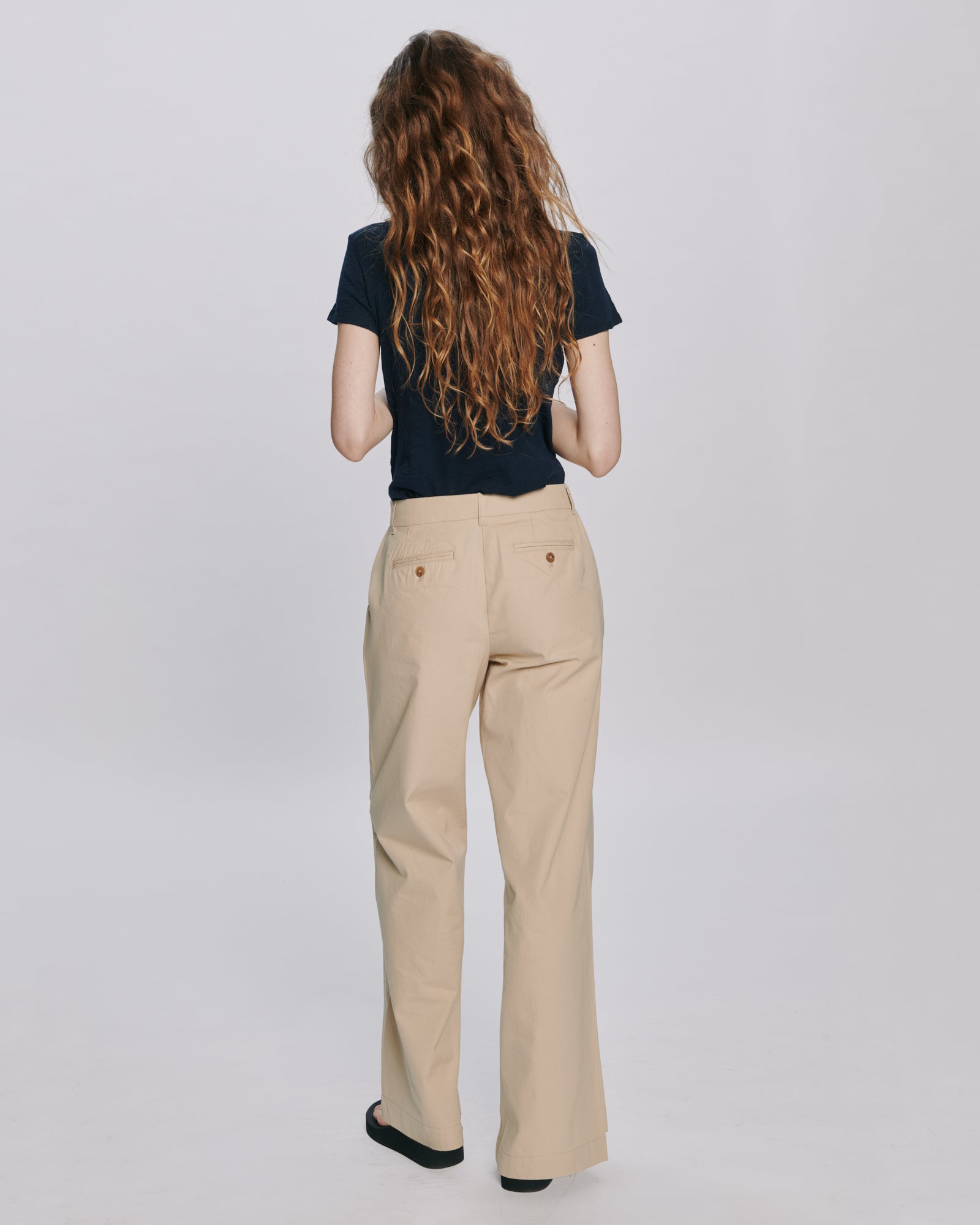 Cotton Twill Leigh Pant - Macadamia – ATM Anthony Thomas Melillo