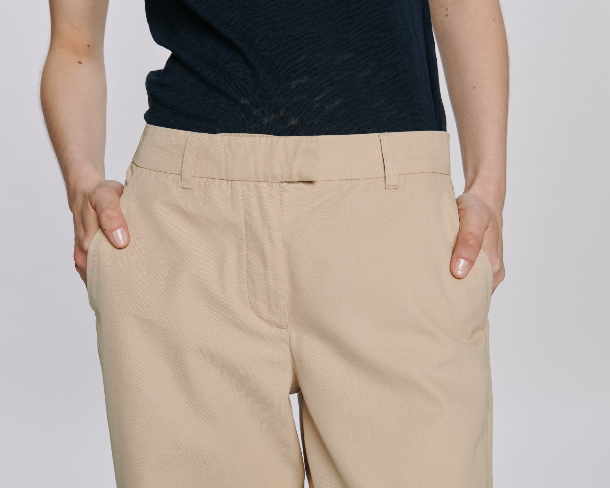 Cotton Twill Leigh Pant - Macadamia – ATM Anthony Thomas Melillo