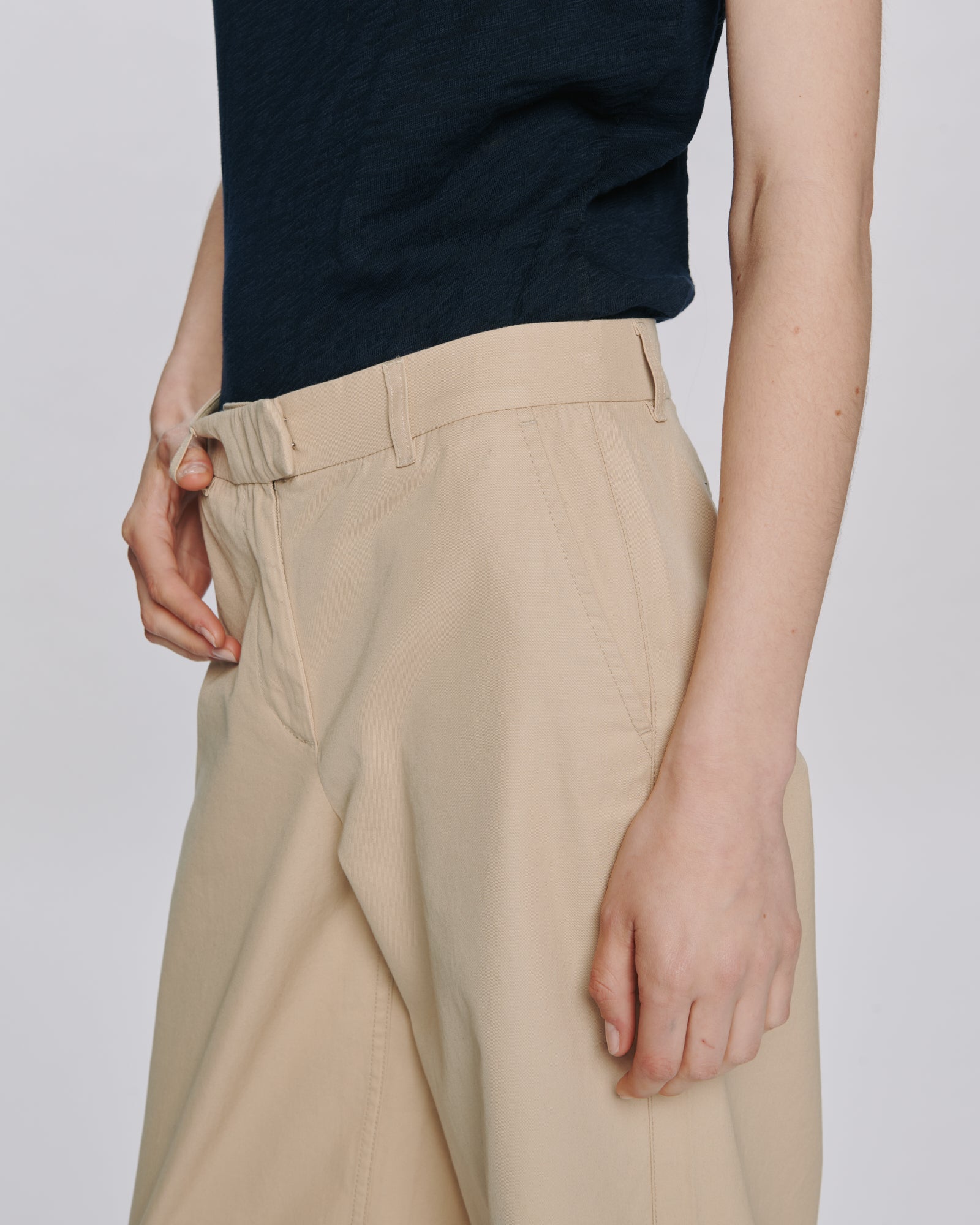 Cotton Twill Leigh Pant - Macadamia – ATM Anthony Thomas Melillo